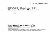 EPA07 Series 60 Operator’s Manual Page 132 … Diesel Owners... · EPA07 SERIES 60 ENGINE OPERATOR'S MANUAL. To the Operator. This guide contains instructions on the safe operation