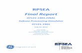 RPSEA Final Report - National Energy Technology … Library/Research/Oil-Gas/07121-1901... · Subsea Processing Systems (SPS) for oil and gas. The intent is to 1) provide an industry