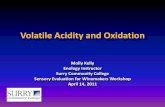 Volatile Acidity and Oxidation - Enology and Viticulture · Volatile Acidity and Oxidation Molly Kelly ... • Sulfur dioxide additions to juice and wine can distill across ... articles/0411enzymes.php3