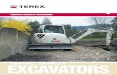 EXC COMPACT CRAVA AWLER TORS - GRUPO …grupoconde.com.mx/terex/pdf/familias_ex.pdf · Terex compact excavators have the ability to get the job done in tight places with a standard