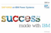 SAP HANA on IBM Power Systems - EVRY · Power on prem cloud using TDI Cloud consumption and pricing model Possible to run multiple ISV solutions Risk mitigation when deploying Hana