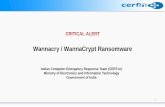 Wannacry / WannaCrypt Ransomware · 3 • WannaCry / WannaCrypt encrypts the files on infected Windows systems. • There are two key components – a worm and a ransomware package