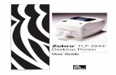 Zebra TLP 2844 Desktop Printer - …€¦ · This manual contains proprietary information of the manufacturer. It is intended solely for the information and use of parties operating