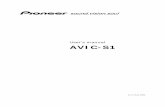 User's Manual AVIC-S1 - Pioneer Electronics USApioneerelectronics.com/pio/pe/images/portal/cit... · 7.13.2 Time Zone ... User's manual AVIC-S1 - 10 - The basic principle of navigation