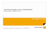 DEUTSCHE BANK AUTO CONFERENCE - Renault · deutsche bank auto conference september 16th 2009 propriete renault ... 2005 121-140 100-120 emission level (g/km co2) 15% 42%. september