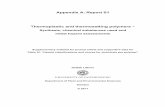 Appendix A: Report S1 Thermoplastic and thermosetting ... · Appendix A: Report S1 Thermoplastic and thermosetting polymers – Synthesis, chemical substances used and initial hazard