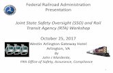 Federal Railroad Administration Presentation .Federal Railroad Administration Presentation Joint