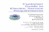 Tillamook People’s Utility District · The information in this handbook applies to Tillamook People’s Utility District (Tillamook PUD) customers requiring electrical service.