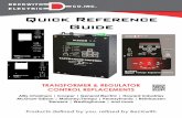 Quick Reference Guide - Beckwith Electric · TRANSFORMER & REGULATOR ... Westinghouse SVC, SVR, CVR, ... The Beckwith Electric replacement controls described in this Quick Reference
