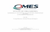 STATE OF OKLAHOMA · GENERALLY ACCEPTED ACCOUNTING PRINCIPLES (GAAP) CONVERSION MANUAL for the Comprehensive Annual Financial Report STATE OF OKLAHOMA. June 2016 Central Accounting