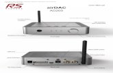 User Manual airDAC - Radsoneradsone.com/airDACManualOnline.pdf · User Manual Wi-Fi Antenna ... Install ASIO4ALL driver on your PC from 2. Download ASIO support Component of foobar2000