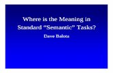 Where is the Meaning in Standard “Semantic” Tasks?psychology.usf.edu/dnelson/files/Dave Balota Presentation.pdf · in the field. Wh ’ h “S i ... • “Semantic” priming