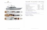 Swift Trawler 34 Fly - beneteau.com · • 2 Ojos de buey de casco que se abren, con cortinas CAMAROTE PASAJEROS (BABOR) Altura bajo bao: 1,85 m / 6’1 ...