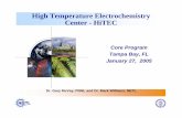 High Temperature Electrochemistry Center - HiTEC Library/Research/Coal/energy systems... · High Temperature Electrochemistry Center - HiTEC Core Program Tampa Bay, FL January 27,