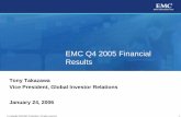 EMC Q4 2005 Financial Results - library.corporate-ir.netlibrary.corporate-ir.net/library/10/106/106202/items/180483/Q4 2005... · 9.0% Dell IBM 13.3% HP 17.0% EMC 22.1% Worldwide