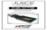 CS-CTS GM Juice Supplement V2 - Edge Products · Edge Products _____GM Juice-Attitude CS/CTS 4 6. Do not use the Performance Tests feature to break any traffic laws.