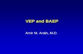 VEP and BAEP - mc.vanderbilt.edu · visual pathway: – following ... ANATOMY- BAEP NEURAL ELEMENTS I. PERIPHERAL COCHLEA SPIRAL GANGLION ... • Earphones applied cautiously in children