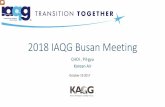 2018 IAQG Busan Meeting - SAE International · The IAQG is a legally incorporated international not for profit association (INPA) with . 3 membership from the Americas, Europe and