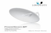 Integrated InnerFeed airMAX Bridge - Ubiquiti Networks · Integrated InnerFeed™ airMAX® Bridge Model: PBE-M5-620 ... Slide the hole of a Pole Clamp over one bolt of each ... Bolts