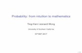 Ting-Kam Leonard Wongepymt.math.cuhk.edu.hk/EPYMT Probability.pdf · Ting-Kam Leonard Wong ... Solution H HH ! repeat (toss again) HT ! go 3 T ... amazon-interview-question-probability-of-2nd-interview