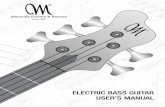 Mayones Electric Bass Guitar User s Manual€¦ · - 4 - Electric Bass Guitar User’s Manual Winding the strings on tuning keys Depending on the construction of the bridge, install
