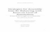 Strategies for Assembly Line Re-Balancing with …€¦ · Strategies for Assembly Line Re-Balancing with focus on ... Line balancing is an important feature in ensuring that a ...