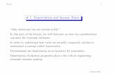 # 7. Depreciation and Income Taxes - University of … · # 7. Depreciation and Income Taxes ... (MACRS) Two subsystems: GDS and ADS. ADS: ... Tax rate table, 2006: Interval Tax Rate