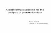 A bioinformatic pipeline for the analysis of …sashimi.sourceforge.net/extra/oral.pdf · A bioinformatic pipeline for the analysis of proteomics data ... Software development and