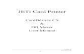 HiTi Card Printer - HiTi Download Centerdownload.hiti.com/Files/Manual/CardDesireeCSandDBMaker-2007.10... · V.2007.10 -1- HiTi Card Printer CardDésirée CS & DB Maker User ... Art