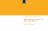 The private value of too-big-to-fail guarantees · 1 The private value of too-big-to-fail guarantees Michiel J. Bijlsma1, Remco J.M. Mocking2 Abstract We estimate the size of the