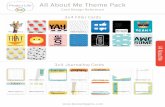 All About Me Theme Pack - Becky Higgins .All About Me Theme Pack All About Me 3x4 Journaling Cards