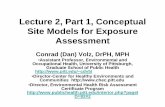 Conceptual Site Models for Contaminated Site … 2_Part_1_Conceptual Site Models_volz.pdf · Lecture 2, Part 1, Conceptual Site Models for Exposure ... Conceptual Site Models for