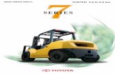 ENGINE POWERED FORKLIFT 7FG/7FD 3.5 to 5.0 ton · ENGINE POWERED FORKLIFT 7FG/7FD 3.5 to 5.0 ton. ... Toyota 14Z-II is a 5.2-liter in-line 6-cylinder diesel ... MAIN SPECIFICATIONS