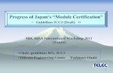 Progress of Japan‘s “Module Certification” - 総務省 · Progress of Japan‘s “Module Certification ... Background 2. Positioning of the Guidelines ... defined as “a device