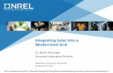 Integrating Solar into a Modernized Grid - … · 2016-11-15 · Integrating Solar into a Modernized Grid Dr. Bryan Hannegan Associate Laboratory Director Midwestern Governors’