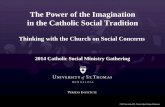 The Power of the Imagination in the Catholic Social Tradition · The Power of the Imagination in the Catholic Social Tradition Thinking with the Church on Social Concerns 2014 Catholic