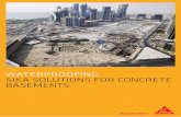 waterproofing SiKa SoLUtionS for ConCrete BaSeMentS · basement or any below-ground structure that is ... Basement waterproofing solutions for below ground ... BS 8102-2009 different