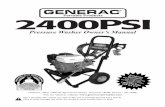2400PSI - ppe-pressure-washer-parts. · PDF file2400PSI Pressure Washer Owner’s Manual lems? Questions? our unit, e washer helpline at 1-800-270-1408 ... GENERAC high pressure washer.