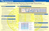 Standardizing Warfarin Discharge Education - UCSF · the work in our electronic medical record ... Standardizing the documentation process for warfarin education Standardizing Warfarin