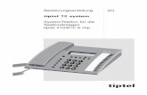 Bedienungsanleitung (D) - tiptel.de · Bedienungsanleitung (D) tiptel 72 system SystemTelefon für die TelefonAnlagen tiptel 410/810 S clip tiptel