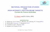 MATERIAL IRRADIATION STUDIES FOR HIGH-INTENSITY … · MATERIAL IRRADIATION STUDIES FOR HIGH-INTENSITY PROTON BEAM TARGETS Current & Future Activities N. Simos and H. Kirk, BNL contribution