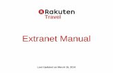 Extranet Manual - 楽天トラベル · 5 When you log into the Extranet for the first time, please go to ‘Property Information’ and set an e-mail address to be used for password