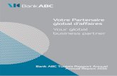 Votre Partenaire global d’aﬀaires Your global business … · Votre Partenaire global d’aﬀaires Your global business partner Bank ABC Tunisia Rapport Annuel Annual Report