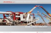 devil creek Project - DrillTec · Offshore pipeline Horizontally drilled shore ... Devil Creek ProjeCt – Western Australia client ... required to the drilling rig and both the push