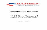 4401 Oxy-Trace v4 - Sensors Manual 4401 V8.pdf · The 4401 Oxy-trace v4 is the precision oxygen meter, designed for fiber-optic oxygen sensors. It is It is equipped with four independent