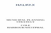 MUNICIPAL PLANNING STRATEGY COLE … · Solid Waste ... Morris - Russell ... with the preparation of the Municipal Planning Strategy for the Communities ...