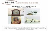 Monday 23rd April 2018 - hhauctionrooms.co.uk · 22 Mountfield petrol lawn mower 23 Car wheel ... carpet sweeper and ... 175 Dolls pram and toy 176 Carousel style horse 177 Wheelbarrow,