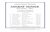 VOCAL SCORE - cpdl.org .VOCAL SCORE CONTENTS 1. Stabat Mater Quartet & Chorus Page 2 2. Cujus Animam