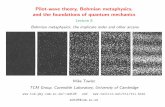 Pilot-wave theory, Bohmian metaphysics, and the foundations …mdt26/PWT/lectures/bohm8.pdf · 2009-10-22 · Pilot-wave theory, Bohmian metaphysics, and the foundations of quantum