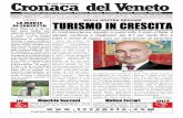 Cronaca del Veneto · aumento del 9,1 per cento degli arrivi nei primi sette mesi dell'anno corrente, con una crescita degli stranieri del 13,6 per cento e dei tedeschi in par ...